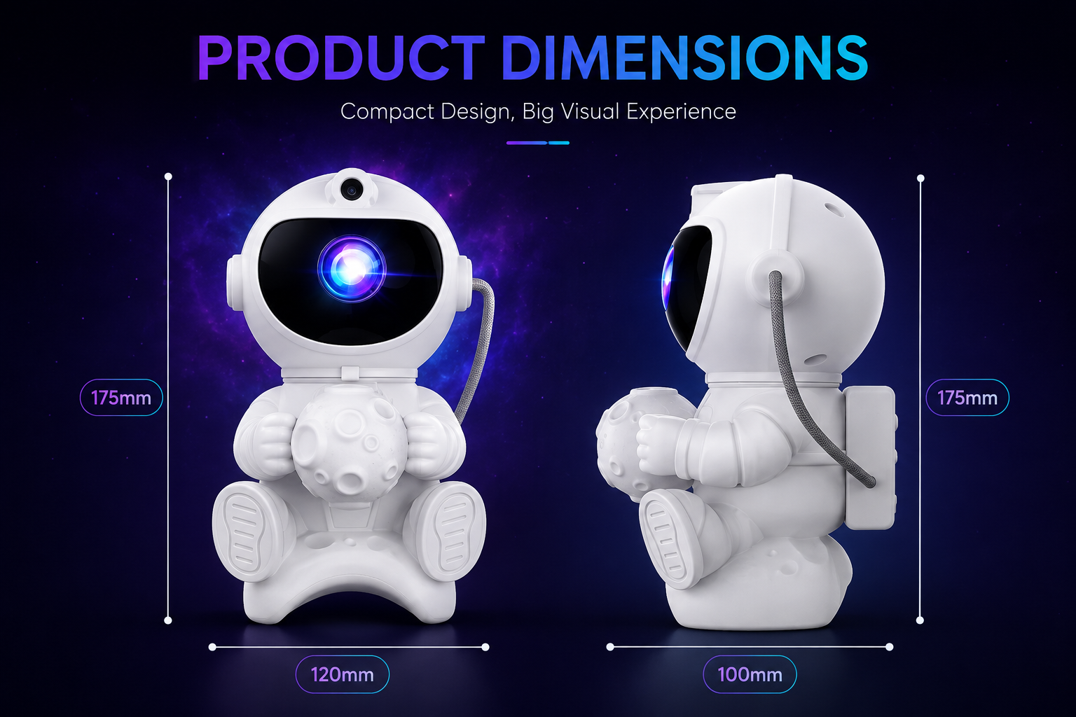 Midnight Galaxy™ Astronaut Projector